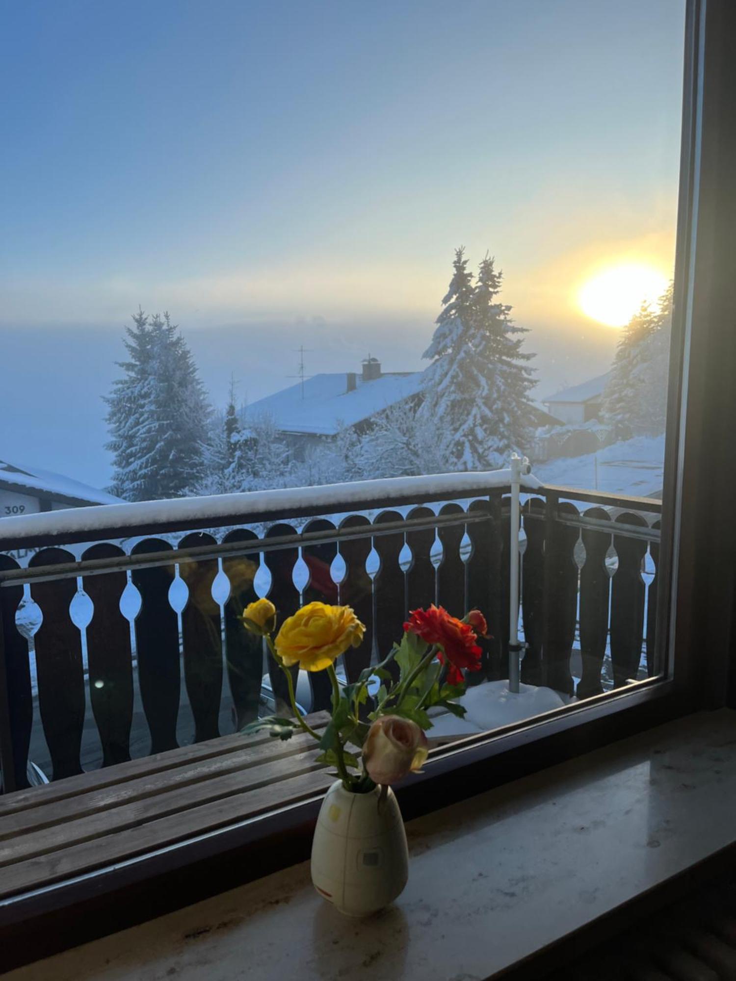 Helle Wohnung Mit Grossem Balkon Oberreute Exterior foto